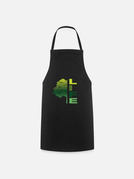 árbol de la vida - Delantal de cocina - negro