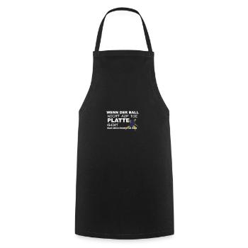 Tischtennisspruch Tischtennisspiel Finger - Kochschürze - Schwarz - Vorne - AI Model Male 185 dark (185cm)