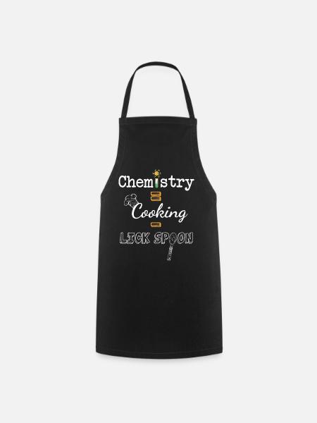 Chemie Ist Wie Kochen Nur Nicht Den Löffel - Kochschürze - Schwarz