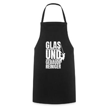 Glas und Gebäudereiniger Geschenkidee job Geschenk - Kochschürze - Schwarz - Vorne - AI Model Male 185 dark (185cm)