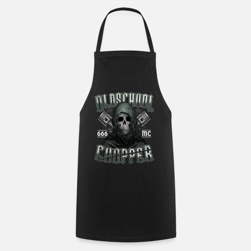 Oldschool Chopper - Tablier de cuisine - noir