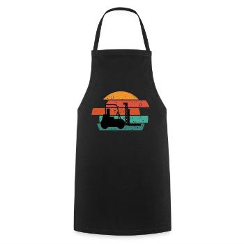 Forklift driver forklift driver forklift truck lift truck - Cooking Apron - black - Front - AI Model Male 185 dark (185cm)