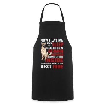 Bergers drôles Proverbes chiens Proverbes - Tablier de cuisine - noir - Devant - AI Model Male 185 dark (185cm)