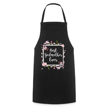 La marraine demander tante tante tante tante favorite - Tablier de cuisine - noir - Devant - AI Model Male 185 dark (185cm)