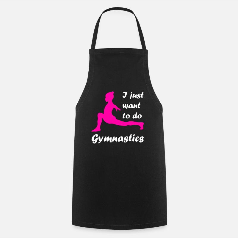 Gymnast handstand gymnastics gymnastics - Cooking Apron - black