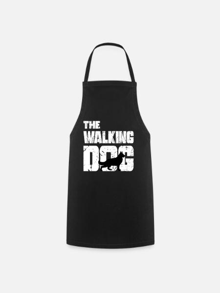 The Walking Dog German Shepherd Gift - Cooking Apron - black