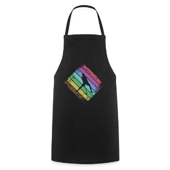 Floorball - Cooking Apron - black - Front - AI Model Male 185 dark (185cm)