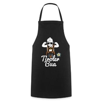 Bua tyrolienne avec pantalon en cuir Lausbua du Tyrol Costume - Tablier de cuisine - noir - Devant - AI Model Male 185 dark (185cm)