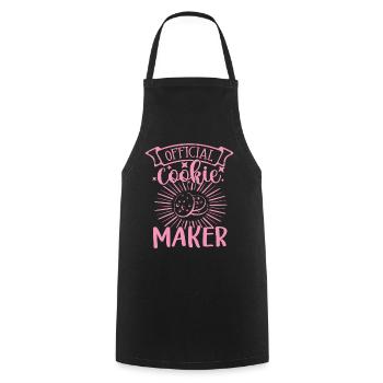 Baking Design Cookie Maker Baker Gift Idea - Cooking Apron - black - Front - AI Model Male 185 dark (185cm)