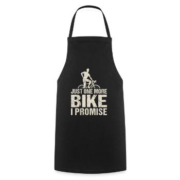 Fahrrad Spruch Just One More Bike I Promise Sport - Kochschürze - Schwarz - Vorne - AI Model Male 185 dark (185cm)