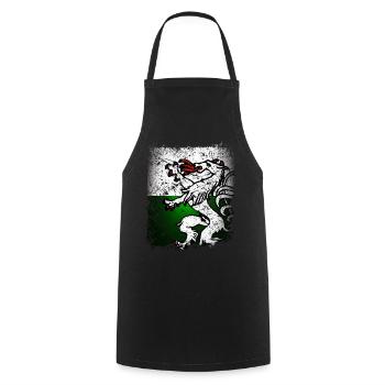 Styria Flag Flag Coat of Arms Retro Panther - Cooking Apron - black - Front - AI Model Male 185 dark (185cm)