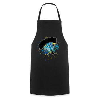 Skydiver Skydive Skydive - Cooking Apron - black - Front - AI Model Male 185 dark (185cm)