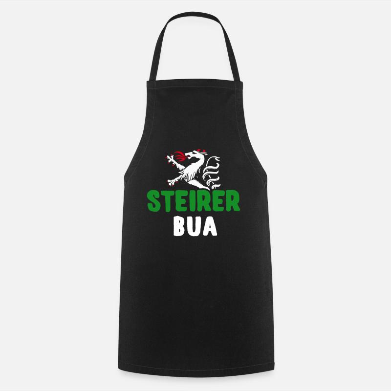 Steirerbua Steier Bua Steiermark Buam Männer - Kochschürze - Schwarz