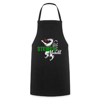 Steirermadl Steiermark Spruch Steirer Madl lustig - Kochschürze - Schwarz - Vorne - AI Model Male 185 dark (185cm)
