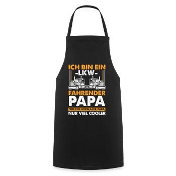 Father's Day Gift for Truck Driver Dad Gift - Cooking Apron - black - Front - AI Model Male 185 dark (185cm)