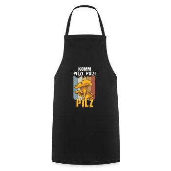 Come Mushrooms Mushrooms Mushrooms Retro Mushroom Picker Mushrooms Forest - Cooking Apron - black - Front - AI Model Male 185 dark (185cm)