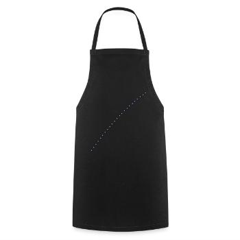 (star link) - Cooking Apron - black - Front - AI Model Male 185 dark (185cm)