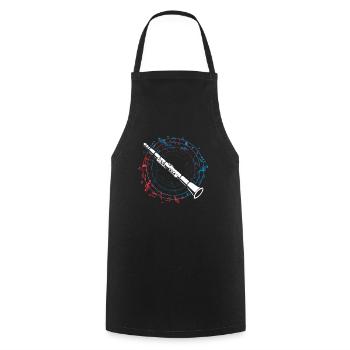 Clarinet Musical Note ClarinetIst Musician - Cooking Apron - black - Front - AI Model Male 185 dark (185cm)