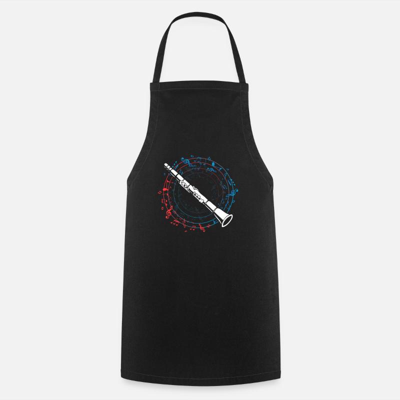 Clarinet Musical Note ClarinetIst Musician - Cooking Apron - black