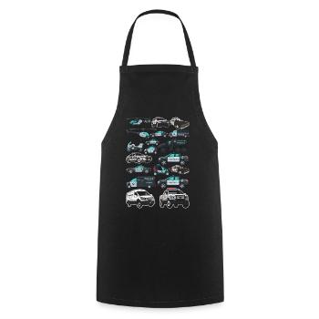 Police Car Police Emergency Vehicles - Cooking Apron - black - Front - AI Model Male 185 dark (185cm)