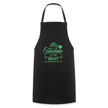 My Grandma is the Best Grandma Grandmother Grandma - Cooking Apron - black - Front - AI Model Male 185 dark (185cm)