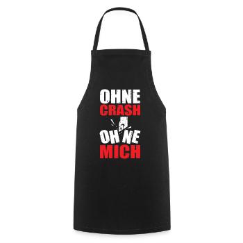 Ohne Crash Ohne Mich Zerspanung Zerspaner Fräser - Kochschürze - Schwarz - Vorne - AI Model Male 185 dark (185cm)