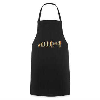 CNC Tournage cardiaque Retro outil de tournage ECG - Tablier de cuisine - noir - Devant - AI Model Male 185 dark (185cm)