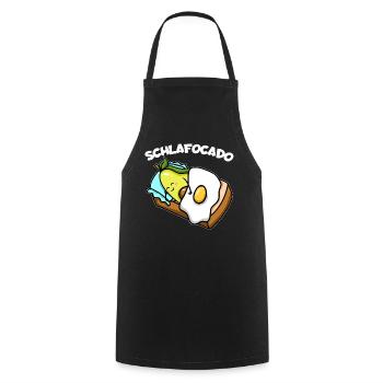 Schlafocado Avocado Schlafanzug Pyjama Nachthemd - Kochschürze - Schwarz - Vorne - AI Model Male 185 dark (185cm)