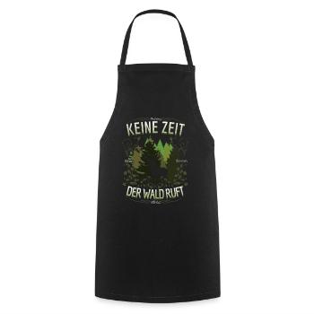 No time the forest calls deer autumn season - Cooking Apron - black - Front - AI Model Male 185 dark (185cm)