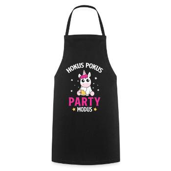 Einhorn Bier Hokus Pokus Party Modus - Kochschürze - Schwarz - Vorne - AI Model Male 185 dark (185cm)