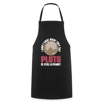 Pluton Planète Espace Univers Univers - Tablier de cuisine - noir - Devant - AI Model Male 185 dark (185cm)