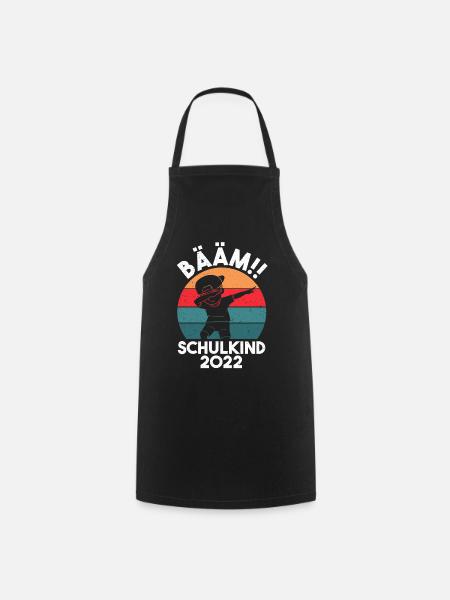 Schulkind 2022 Dabbing Schüler Bääm Einschulung - Kochschürze - Schwarz