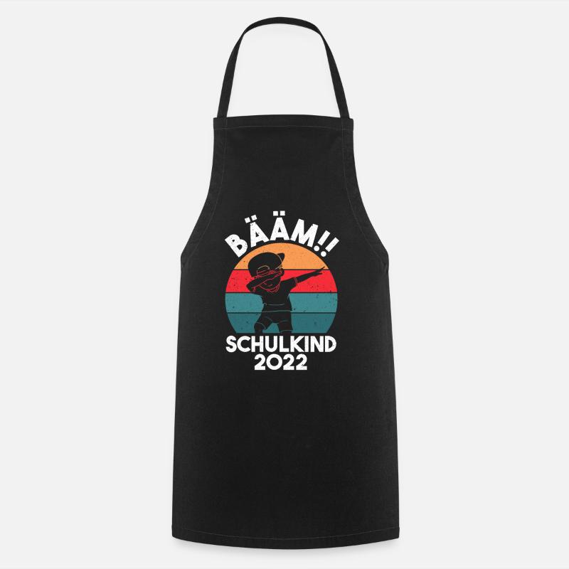 Schulkind 2022 Dabbing Schüler Bääm Einschulung - Kochschürze - Schwarz