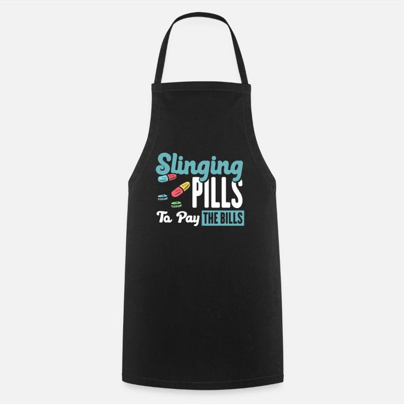 Pharmacist Gift, Pharmacy Pharmacy, Pharmacist - Cooking Apron - black