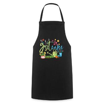Garden Fairy Garden Fairy Gardener Gardener Gardener - Cooking Apron - black - Front - AI Model Male 185 dark (185cm)