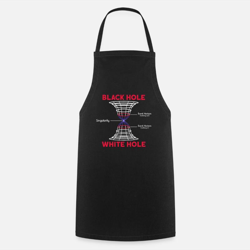 Black Hole - White Hole - Black Hole Astronomer - Cooking Apron - black