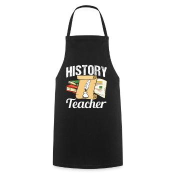 History Teacher History History Teacher - Cooking Apron - black - Front - AI Model Male 185 dark (185cm)