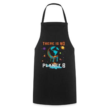 Pas de planète Étoiles Espace Galaxie Planète Sauver la Terre - Tablier de cuisine - noir - Devant - AI Model Male 185 dark (185cm)