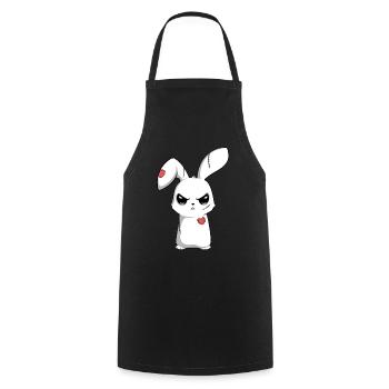 Sad Broken Emo--Egg Happy - Cooking Apron - black - Front - AI Model Male 185 dark (185cm)