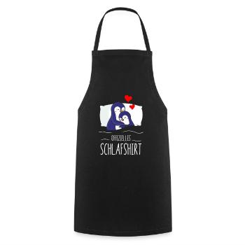 Offizielles Schlafshirt Pinguin Nachthemd Schlaf - Kochschürze - Schwarz - Vorne - AI Model Male 185 dark (185cm)
