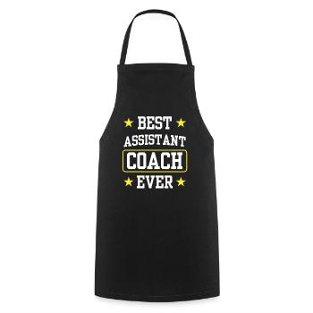 Best Assistant Coach Ever Assistant - Cooking Apron - black - Front - AI Model Male 185 dark (185cm)
