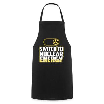 Energiewende Auf Atomkraft Kernkraft Atomenergie - Kochschürze - Schwarz - Vorne - AI Model Male 185 dark (185cm)