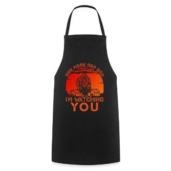 One More Rep Bro - Cooking Apron - black - Front - AI Model Male 185 dark (185cm)