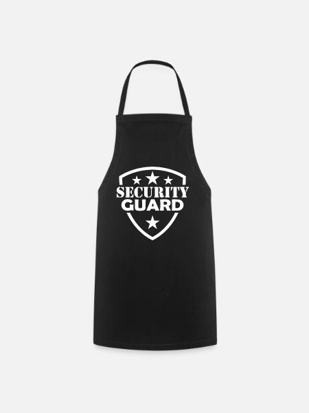 Security Guard Security Security Security - Cooking Apron - black