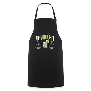 Advodkate Vodka Lawyer Lawyer Lawyer - Cooking Apron - black - Front - AI Model Male 185 dark (185cm)