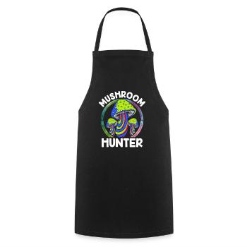 Mushroom Picker Mushroom Picker Mushroom Pickers Mushroom Pickers - Cooking Apron - black - Front - AI Model Male 185 dark (185cm)