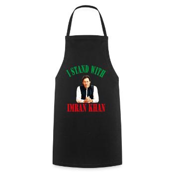 I Stand With Imran Khan Pakistan PTI Party - Cooking Apron - black - Front - AI Model Male 185 dark (185cm)