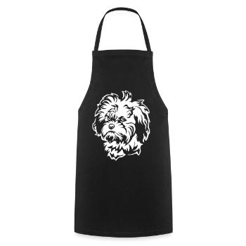 Lion's Head "Black Edition" - Cooking Apron - black - Front - AI Model Male 185 dark (185cm)