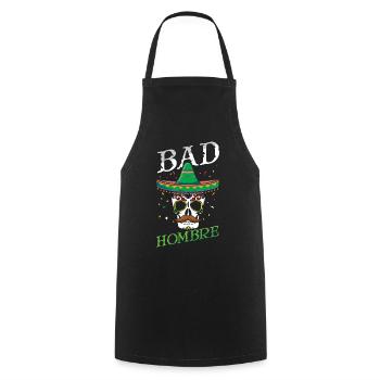 Skeleton Bones Mexican Mexico Bad Cinco De Mayo - Cooking Apron - black - Front - AI Model Male 185 dark (185cm)