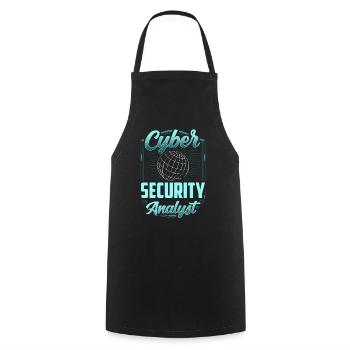 Analyste en cybersécurité Hack Hacker Sécurité informatique - Tablier de cuisine - noir - Devant - AI Model Male 185 dark (185cm)